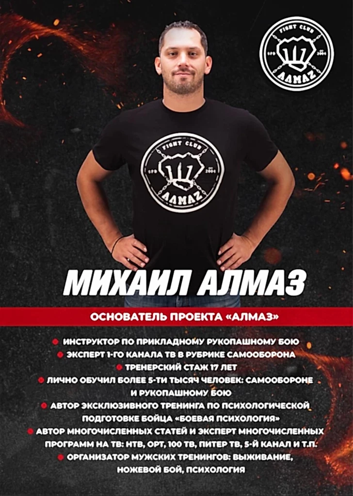Михаил Алмаз - основатель и руководитель клуба единоборств в Мурино