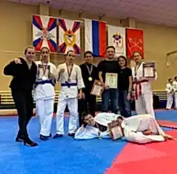 Чемпионат Санкт-Петербурга по рукопашному бою - бойцы Алмаза заняли весь пьедестал. 